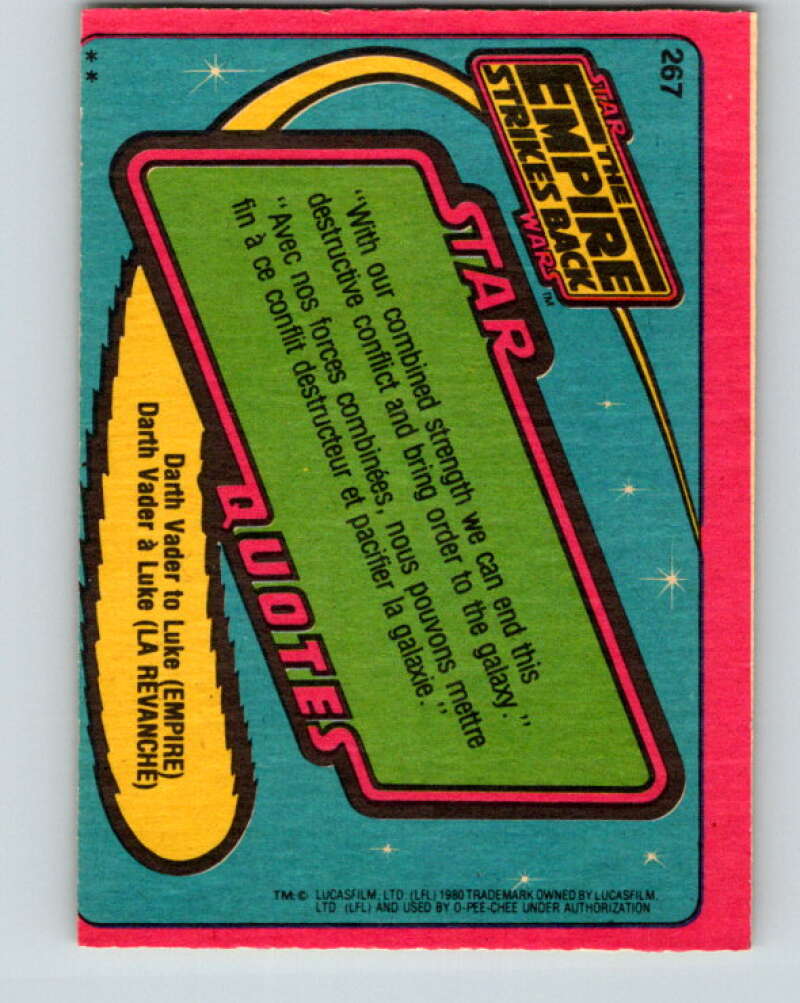 1980 OPC The Empire Strikes Back #267 Princess Leia V43163