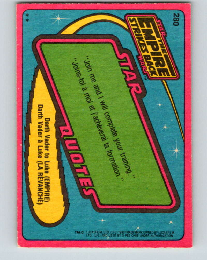 1980 OPC The Empire Strikes Back #280 Stormtrooper V43184
