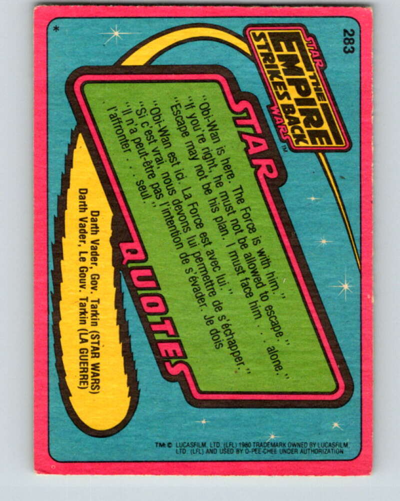 1980 OPC The Empire Strikes Back #283 The Courageous Trench Fighters! V43191