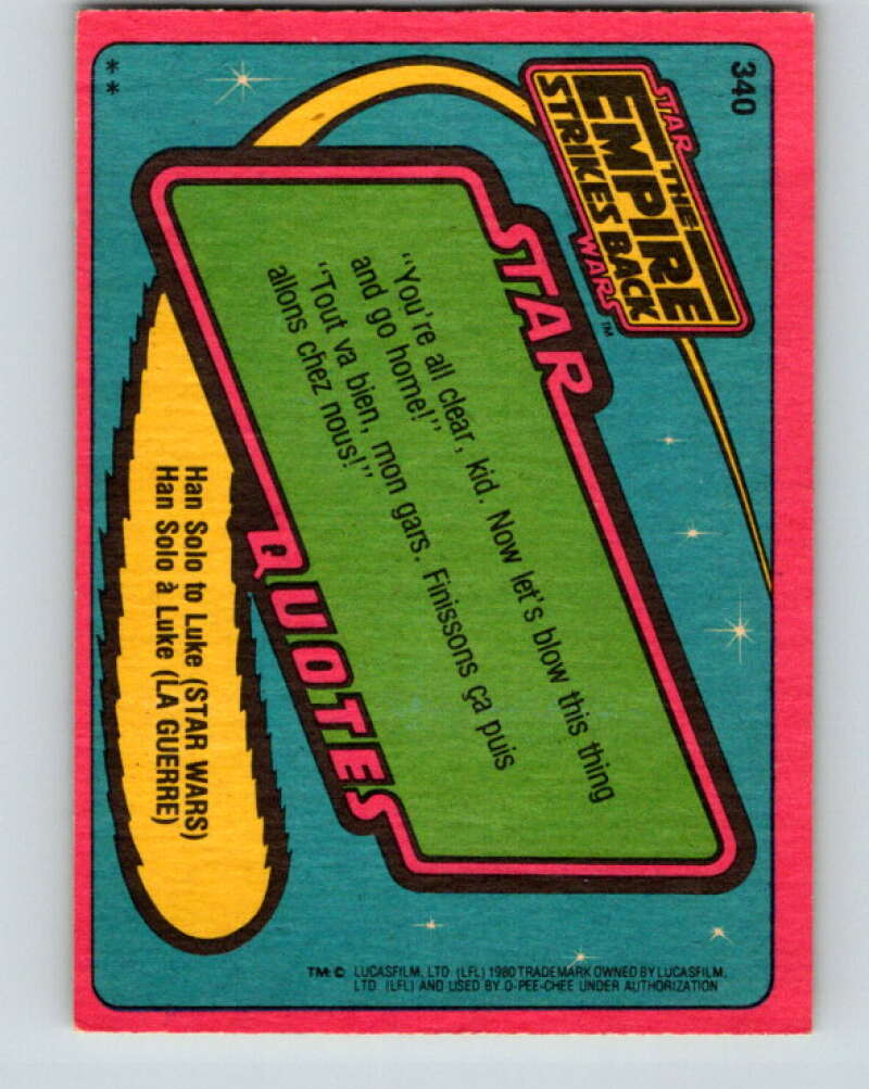 1980 OPC The Empire Strikes Back #340 Snow Walker Terror V43281