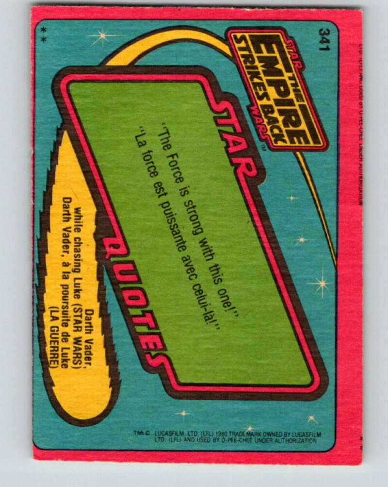 1980 OPC The Empire Strikes Back #341 Tauntaun V43283