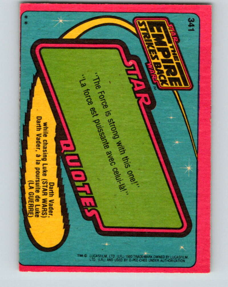 1980 OPC The Empire Strikes Back #341 Tauntaun V43284