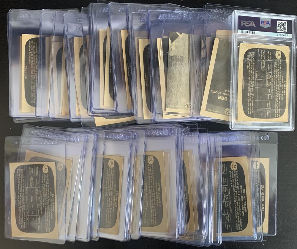 1966-67 Topps NHL Hockey Complete Set 1-132 Bobby Orr Rookie PSA - Clean Backs