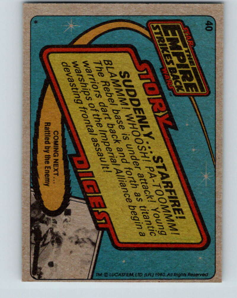 1980 Topps The Empire Strikes Back #40 Suddenly...Starfire! V43384