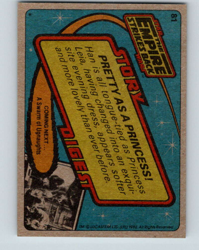 1980 Topps The Empire Strikes Back #81 Pretty as a Princess! V43474