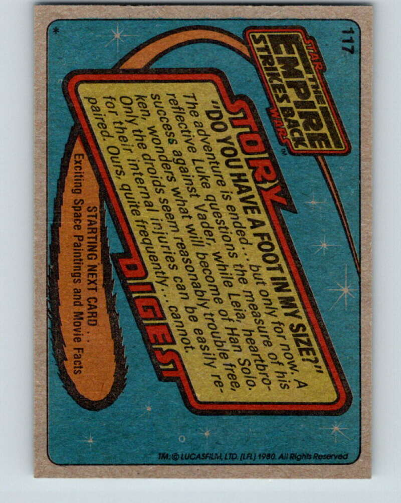 1982 Topps The Empire Strikes Back #117 Have a Foot In My Size? V43551