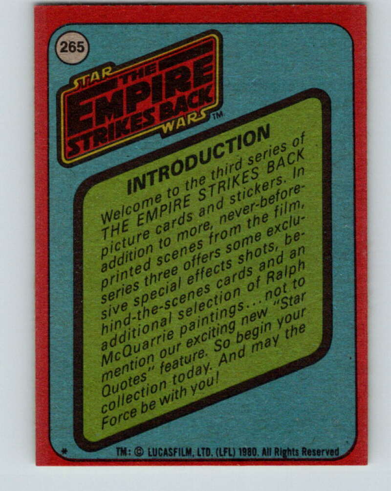 1980 Topps The Empire Strikes Back #265 Picture Card Series 3 V43588