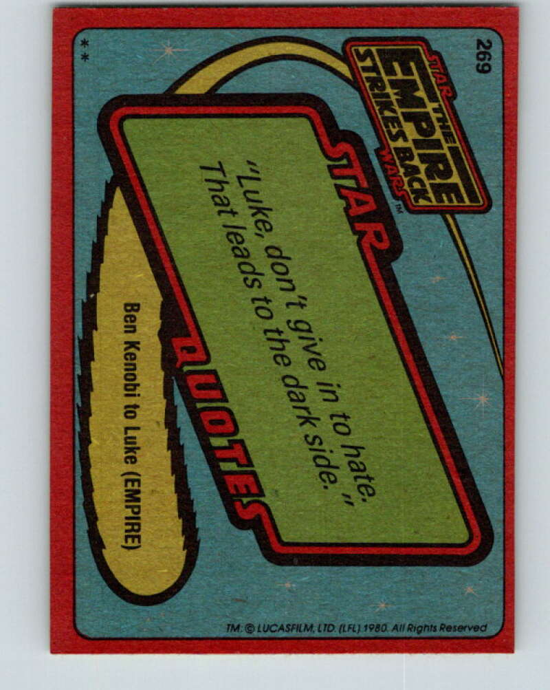 1980 Topps The Empire Strikes Back #269 C-3PO V43606