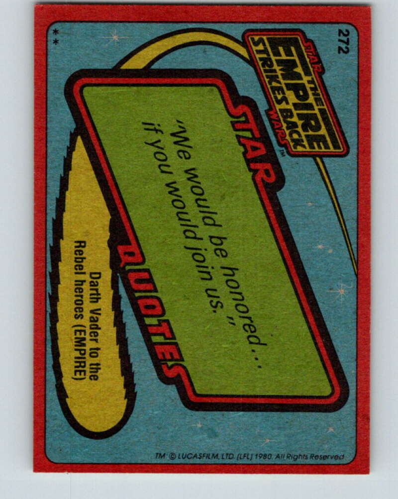 1980 Topps The Empire Strikes Back #272 Boba Fett V43622