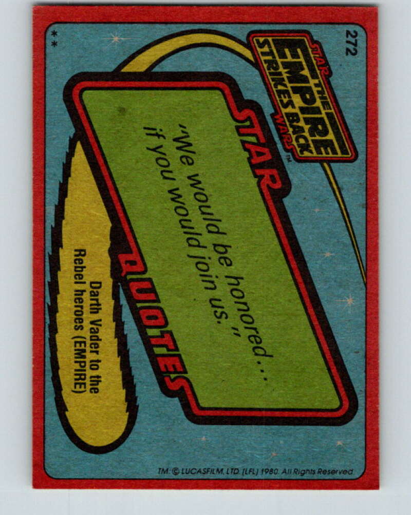 1980 Topps The Empire Strikes Back #272 Boba Fett V43624