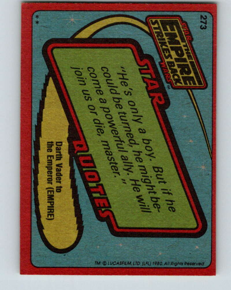 1980 Topps The Empire Strikes Back #273 Probot V43629