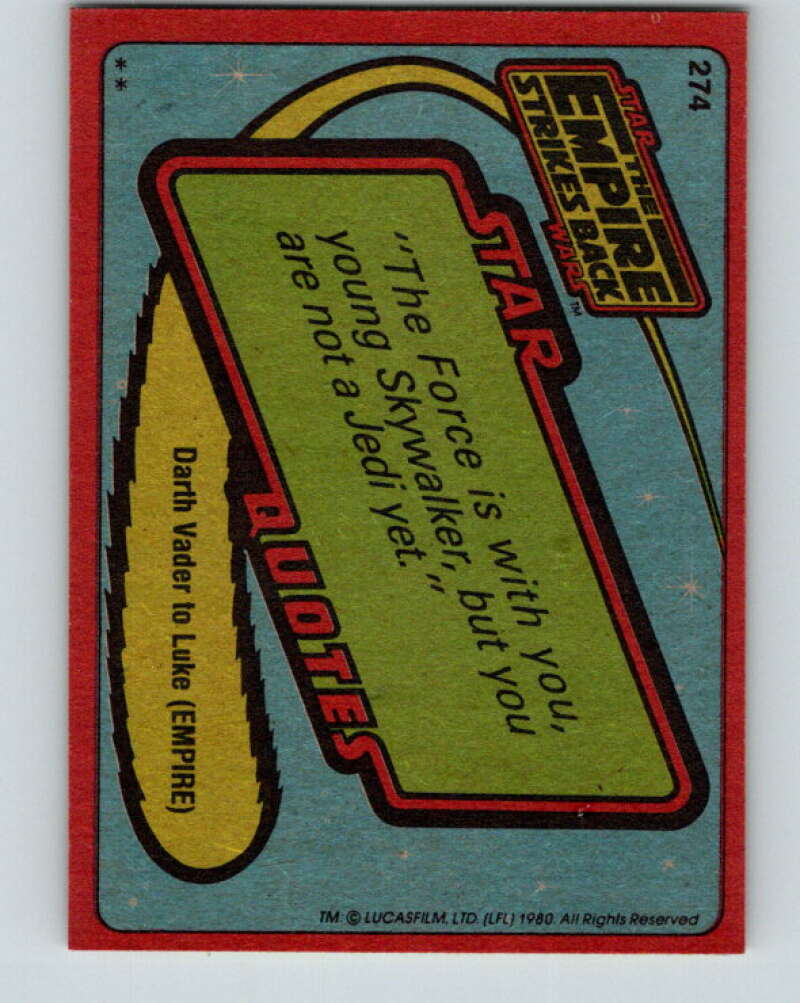 1980 Topps The Empire Strikes Back #274 Dengar V43636