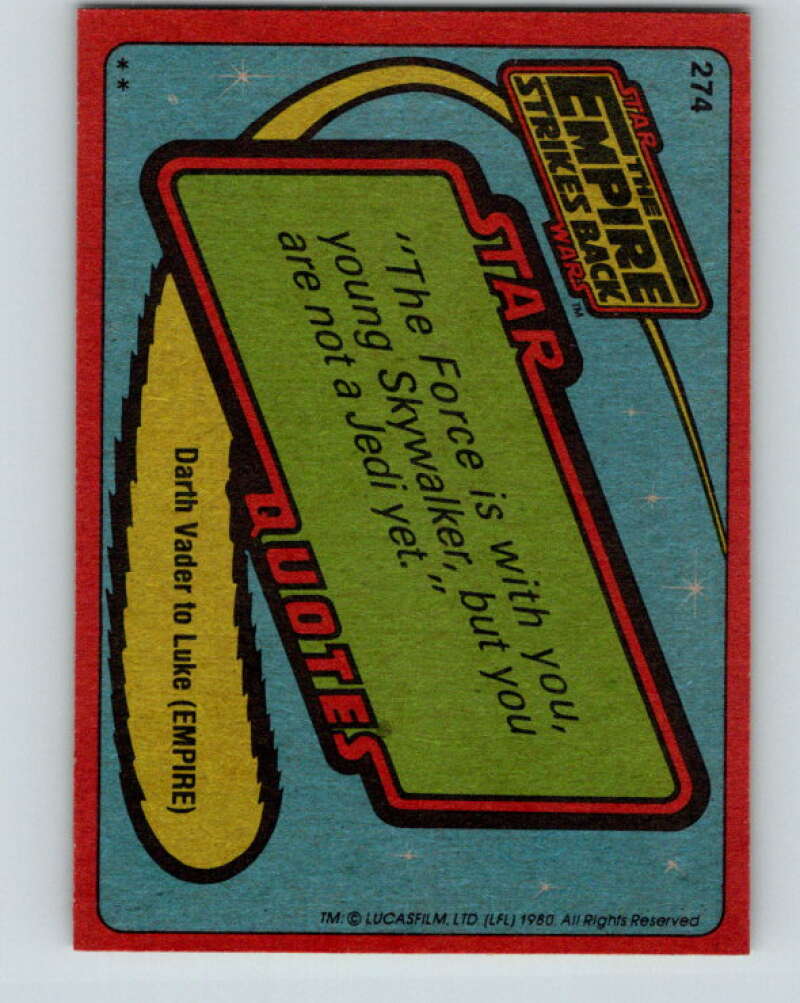 1980 Topps The Empire Strikes Back #274 Dengar V43639