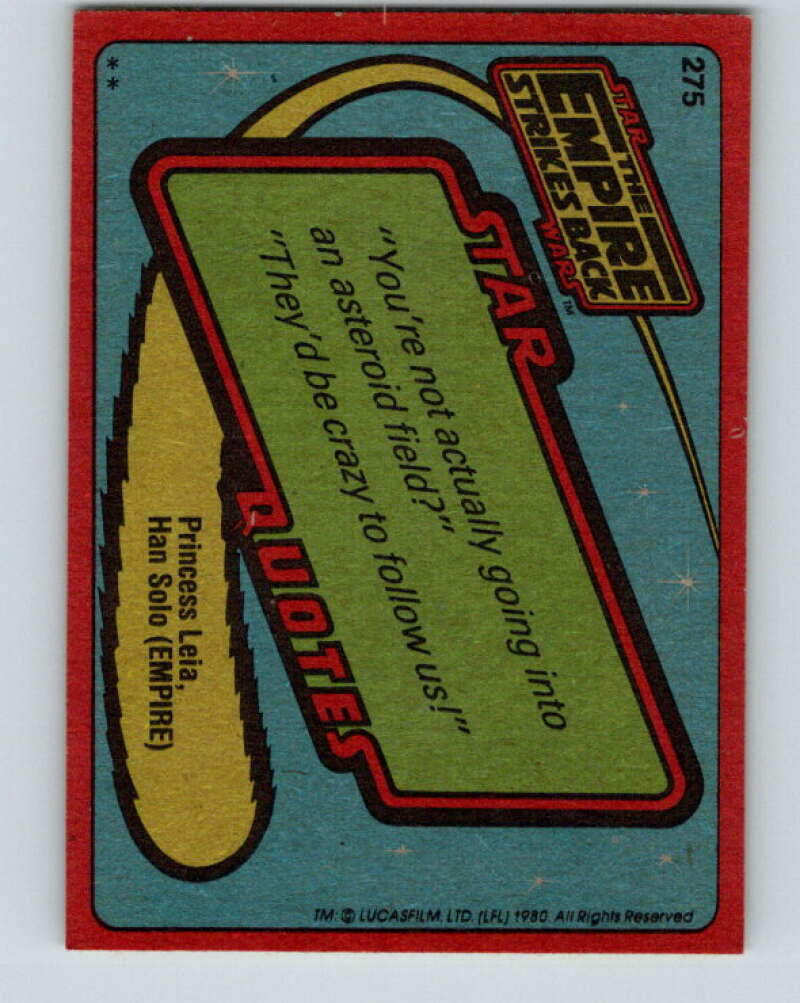 1980 Topps The Empire Strikes Back #275 Bossk V43643