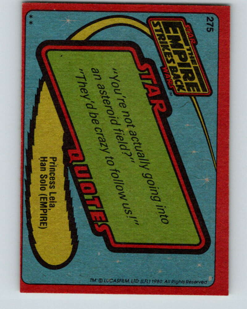 1980 Topps The Empire Strikes Back #275 Bossk V43644