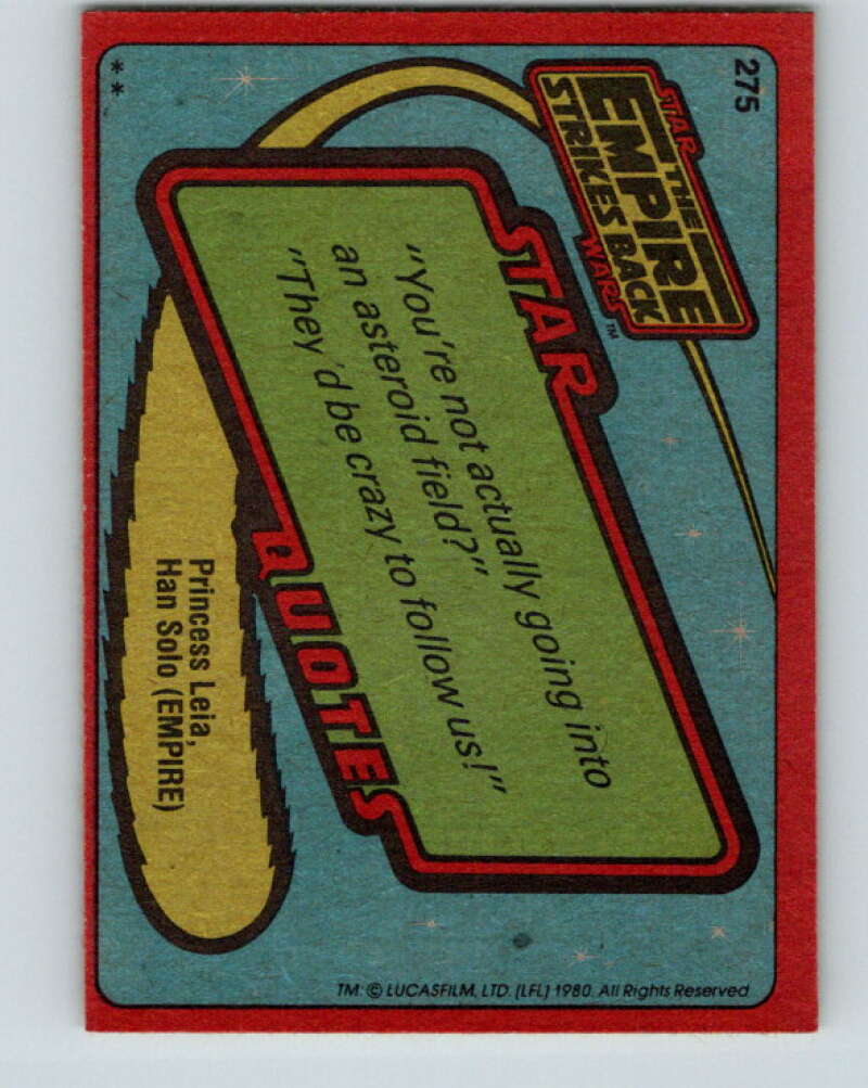 1980 Topps The Empire Strikes Back #275 Bossk V43645