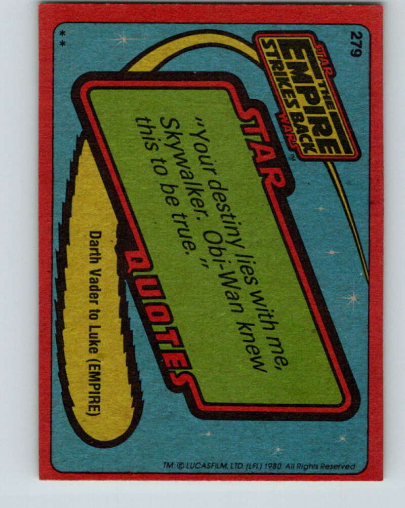 1980 Topps The Empire Strikes Back #279 Lando Calrissian V43668