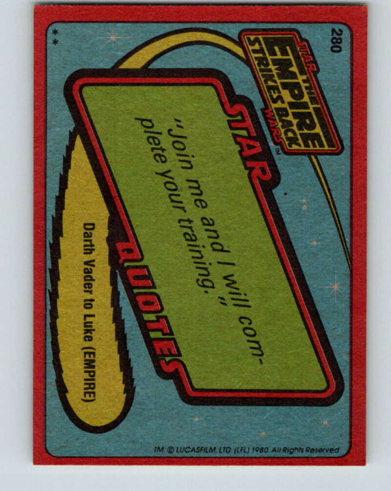 1980 Topps The Empire Strikes Back #280 Stormtrooper V43671