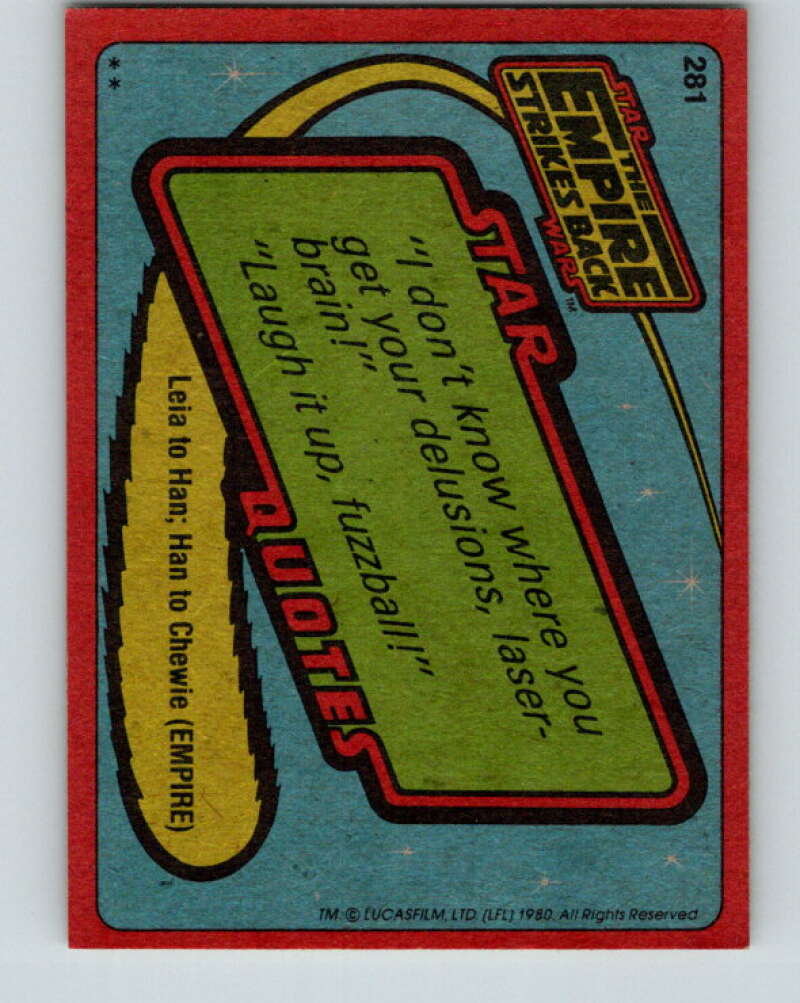 1980 Topps The Empire Strikes Back #281 Yoda V43675