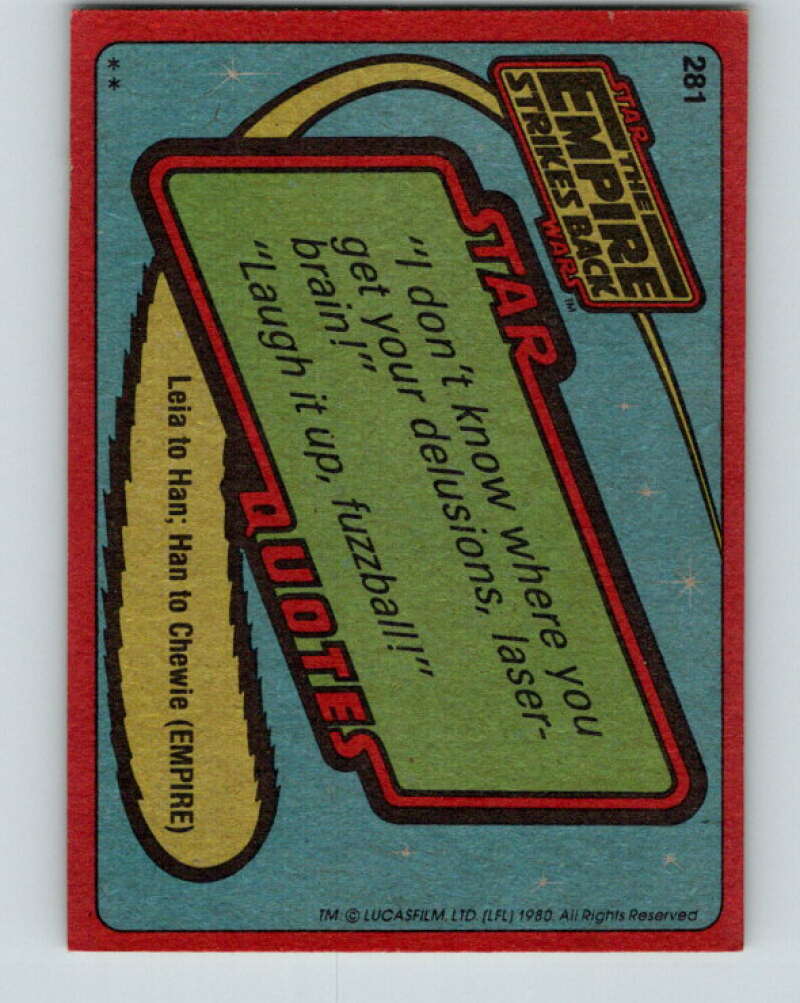 1980 Topps The Empire Strikes Back #281 Yoda V43676