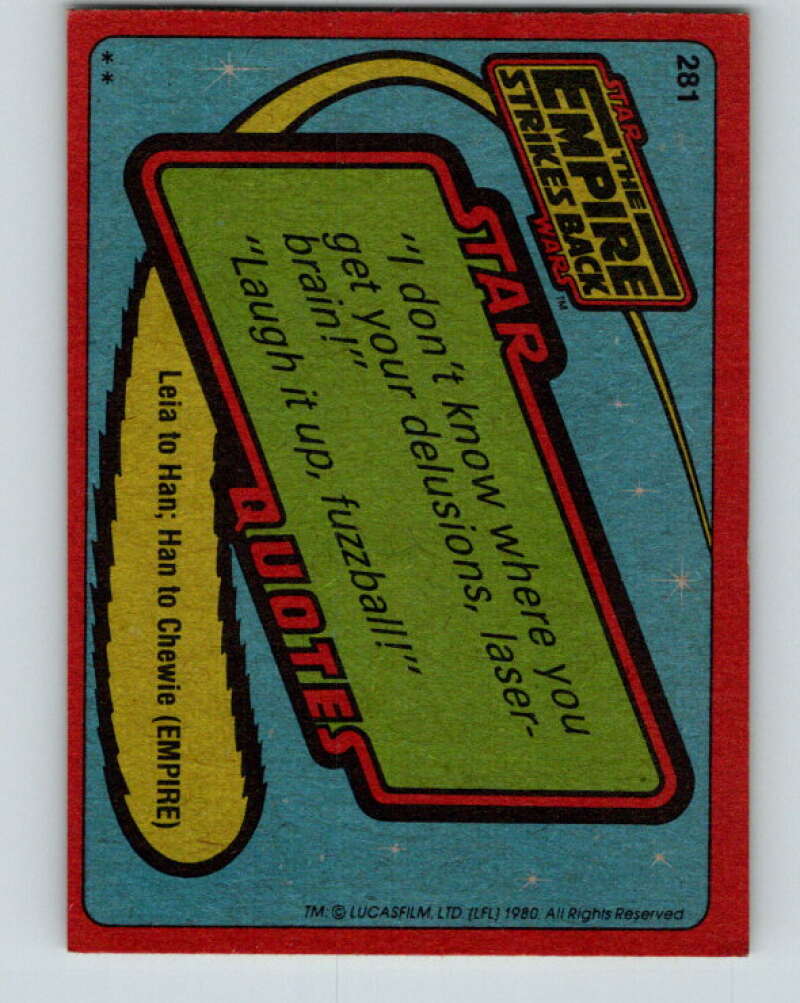1980 Topps The Empire Strikes Back #281 Yoda V43677
