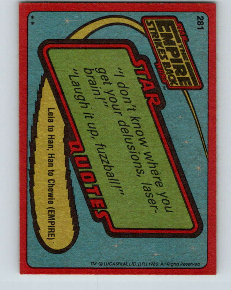 1980 Topps The Empire Strikes Back #281 Yoda V43678
