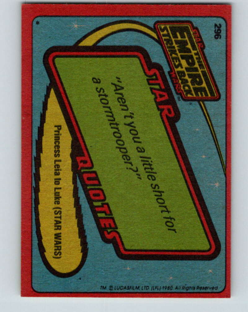 1980 Topps The Empire Strikes Back #296 Threepio In a Jam! V43773