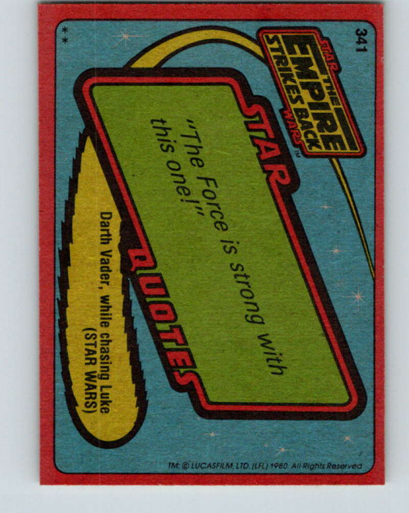1980 Topps The Empire Strikes Back #341 Tauntaun V44008
