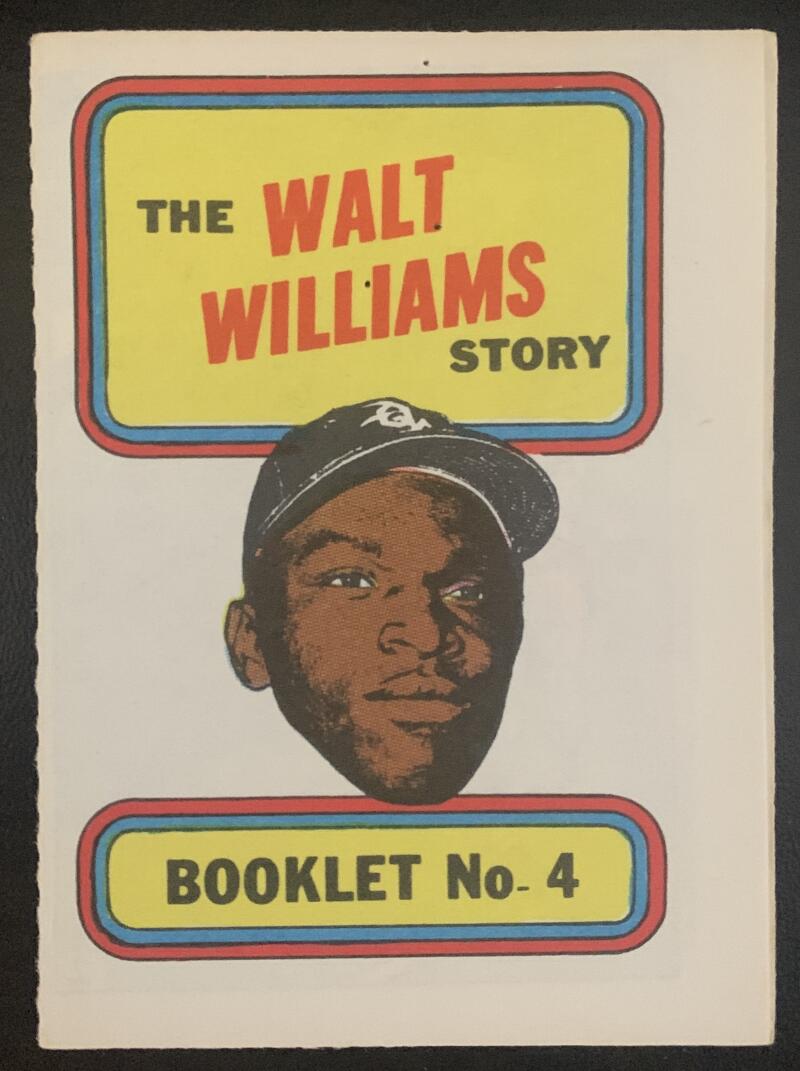 1970 Topps/OPC MLB Baseball Booklets #4 The WALT WILLIAMS Story V44076