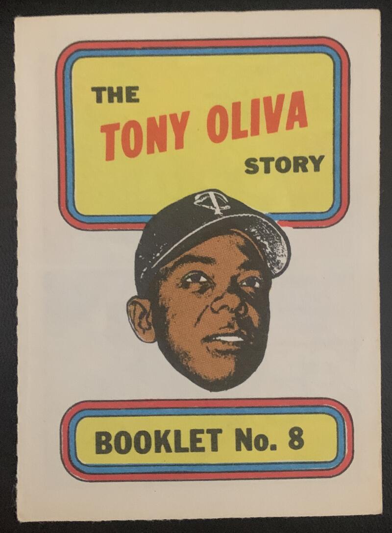 1970 Topps/OPC MLB Baseball Booklets #8 The TONY OLIVA Story V44087