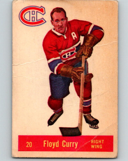 1957-58 Parkhurst #M20 Floyd Curry Montreal Canadiens V44099
