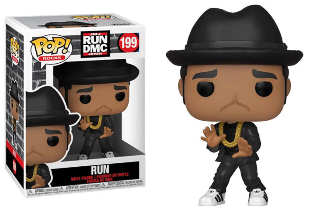 Funko Pop - 199 Rocks RUN DMC 4EVER- Run Gold Necklace Vinyl Figure Image 1