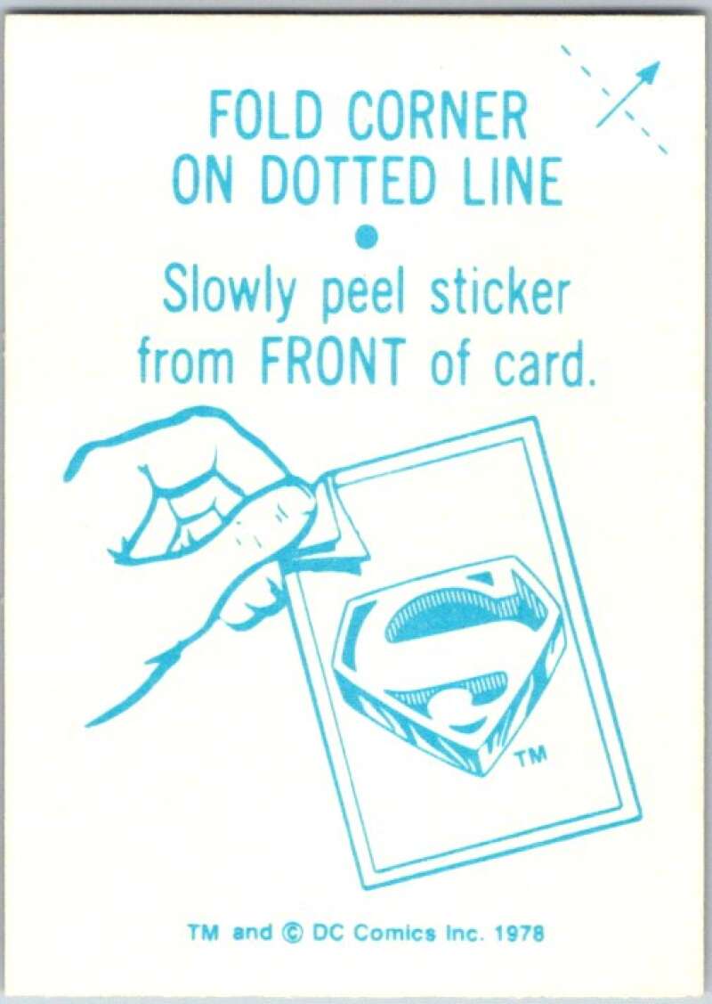 1978 Topps Superman Foil Stickers #FS-7 Superman Symbol V44143