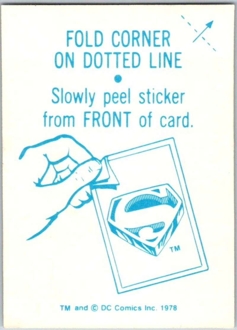 1978 Topps Superman Foil Stickers #FS-7 Superman Symbol V44144
