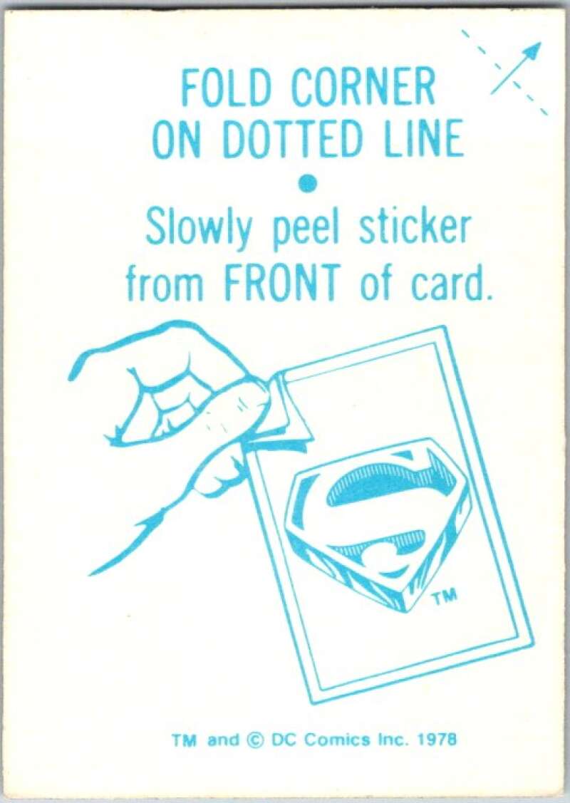 1978 Topps Superman Foil Stickers #FS-7 Superman Symbol V44145
