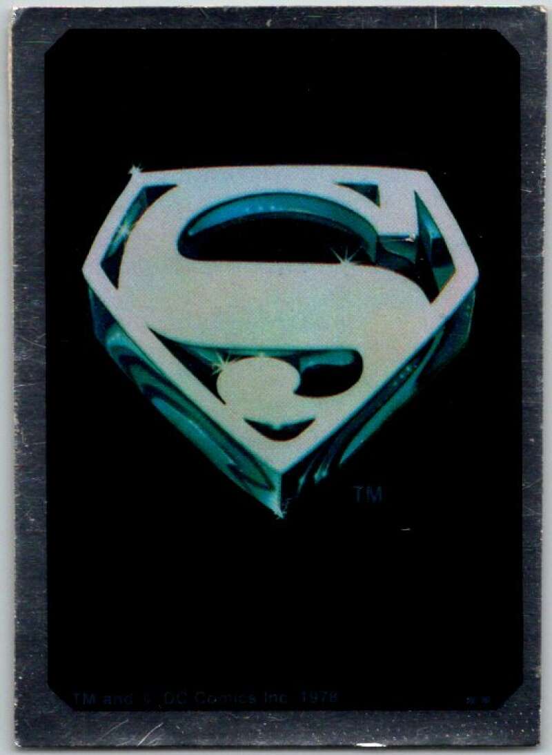 1978 Topps Superman Foil Stickers #FS-7 Superman Symbol V44146