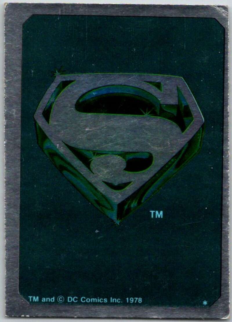 1978 Topps Superman Foil Stickers #FS-7 Superman Symbol V44147