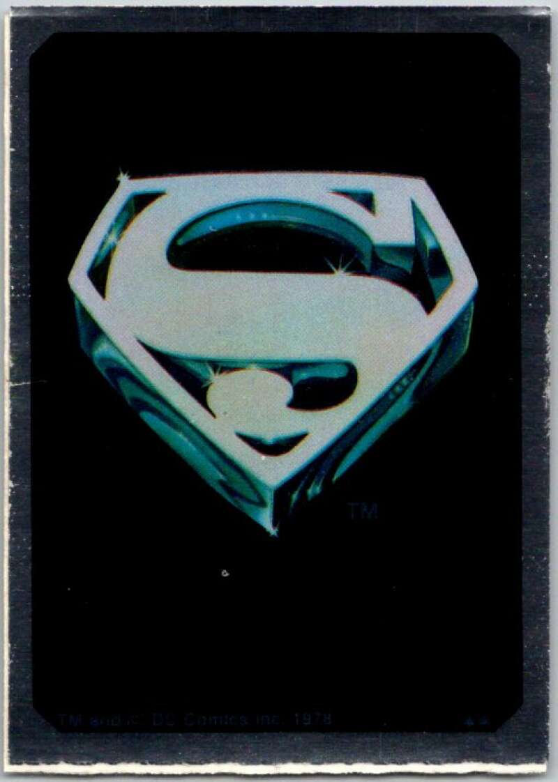 1978 Topps Superman Foil Stickers #FS-7 Superman Symbol V44150