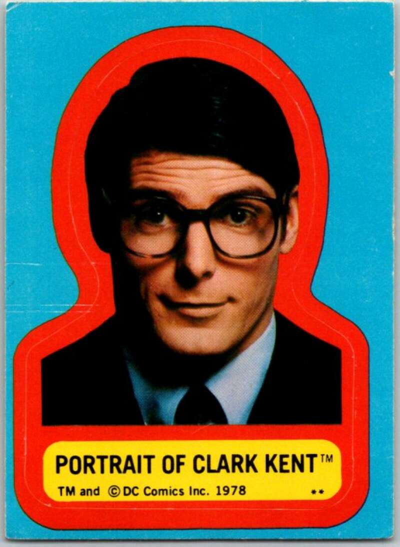 1978 Topps Superman Stickers #S-2 Portrait of Clark Kent V44158