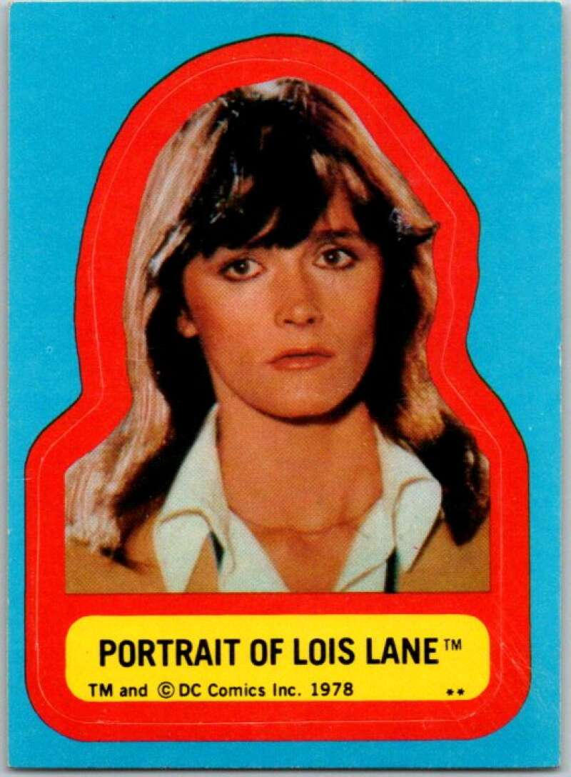 1978 Topps Superman Stickers #S-4 Portrait of Lois Lane V44163