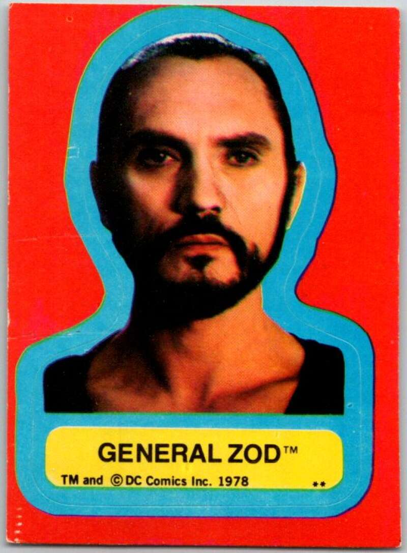 1978 Topps Superman Stickers #S-8 General Zod V44172
