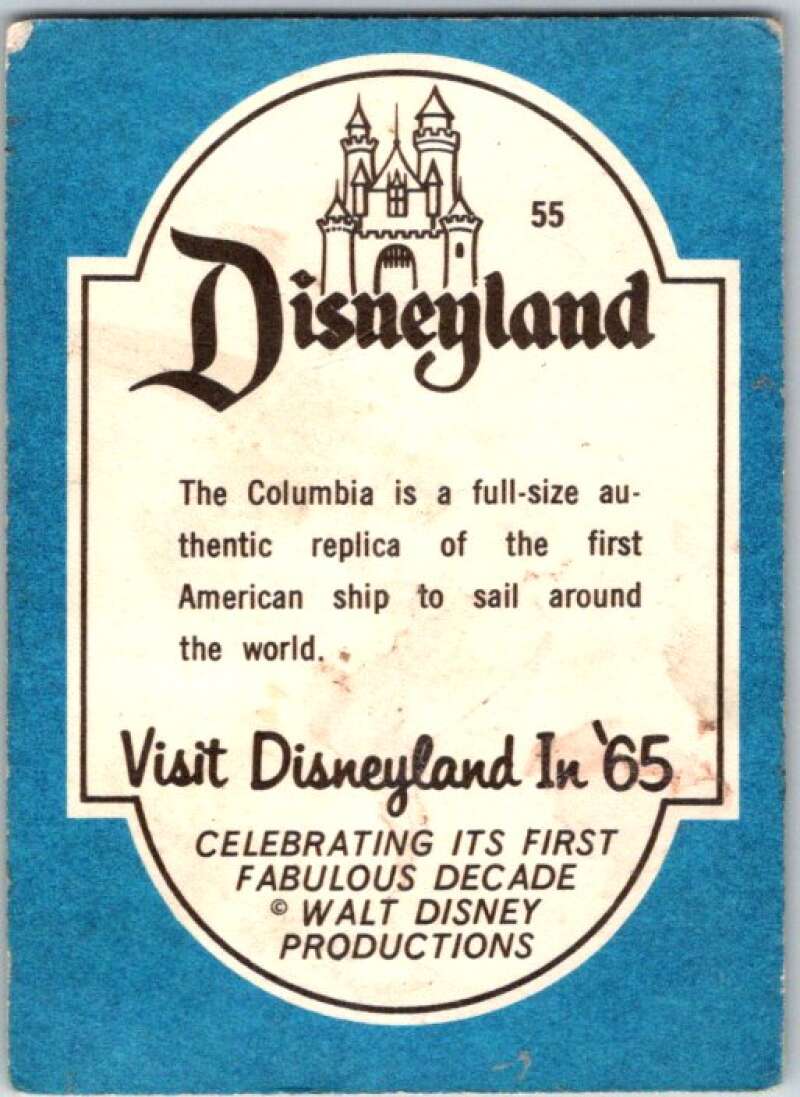 1965 Disneyland Blue Backs #55 The Coumbia full-size replica V44205