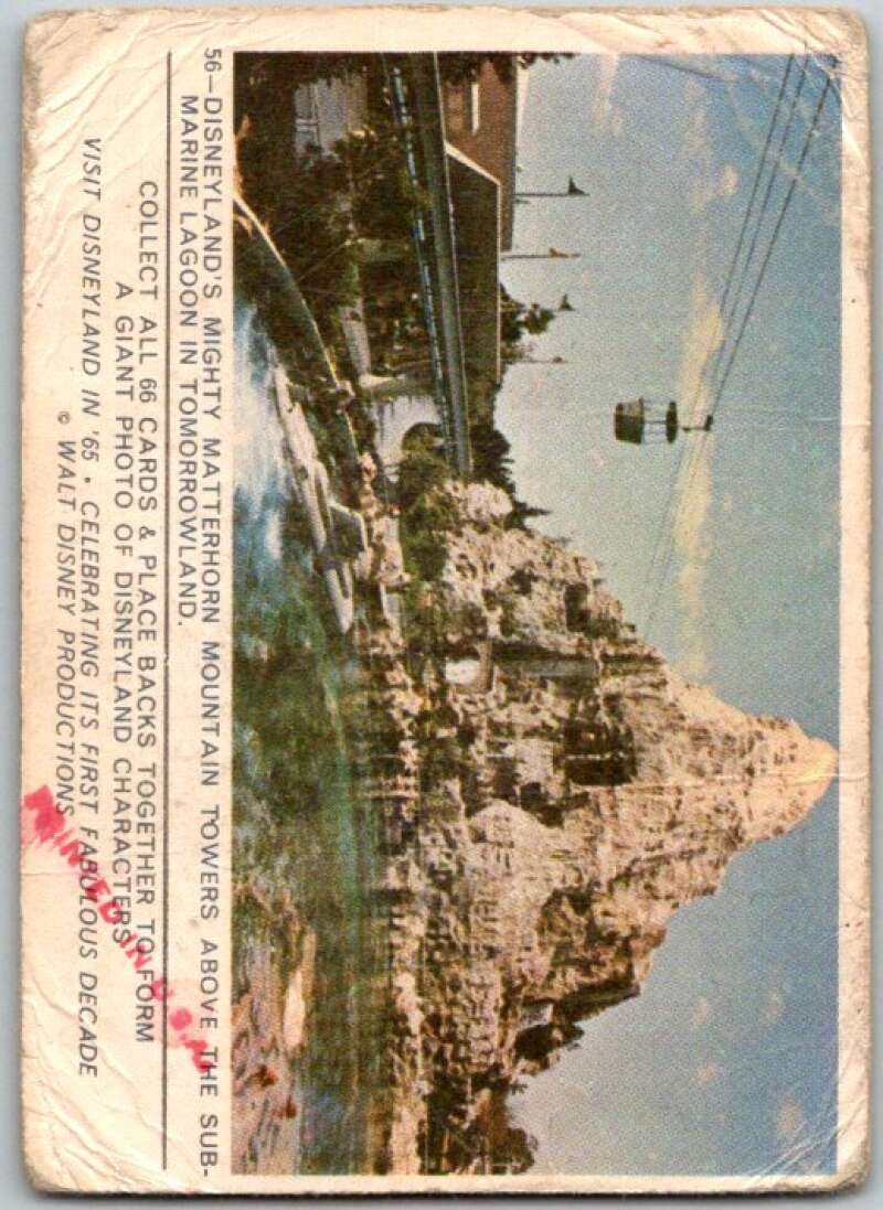 1965 Disneyland #56 Ddisneyland's Mighty Matterhorn Mountain V44219