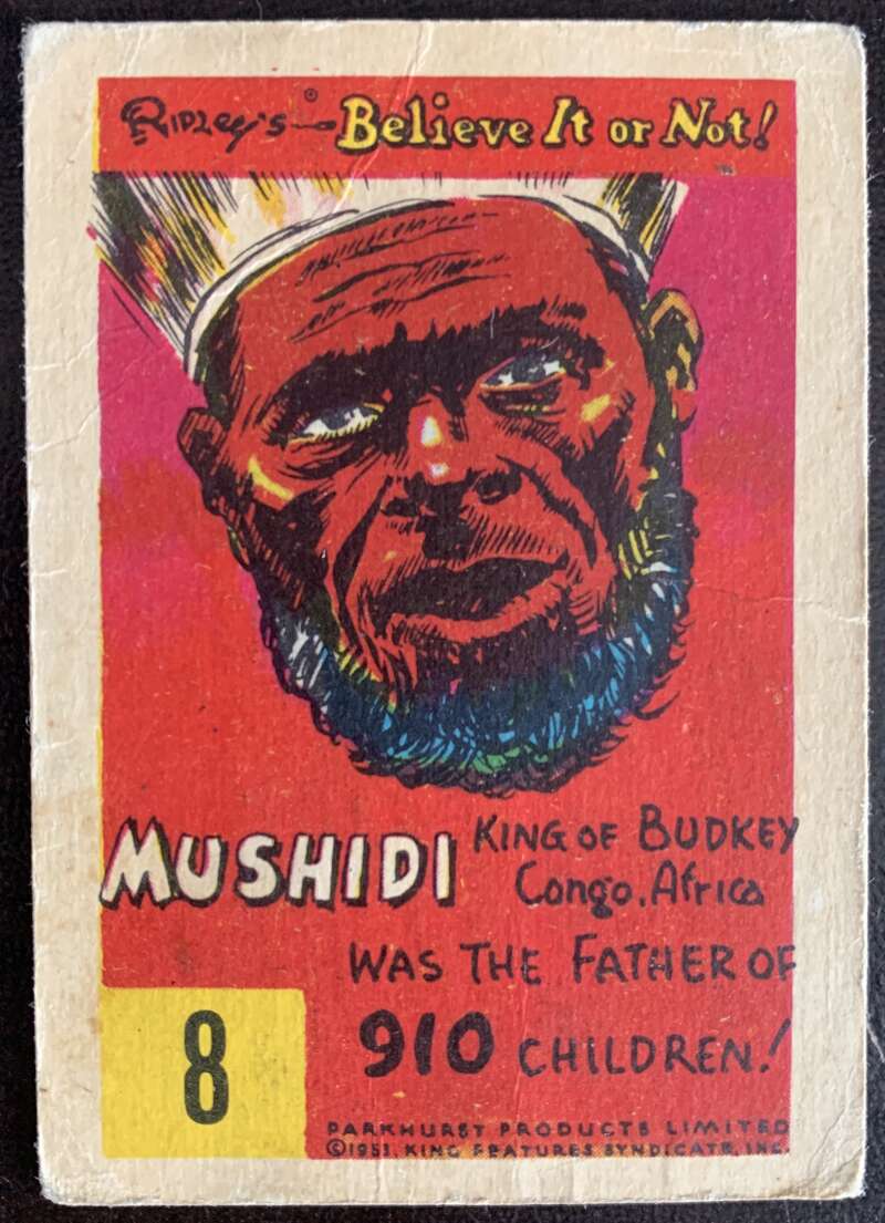 1953 Ripley's Believe It or Not #8 Mushidi V44221