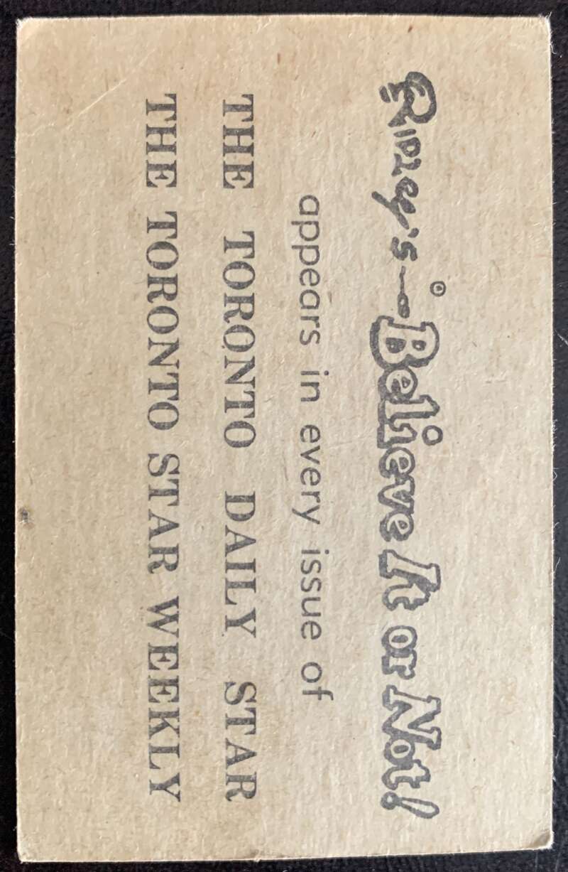 1953 Ripley's Believe It or Not #32 Messenger of Death V44223