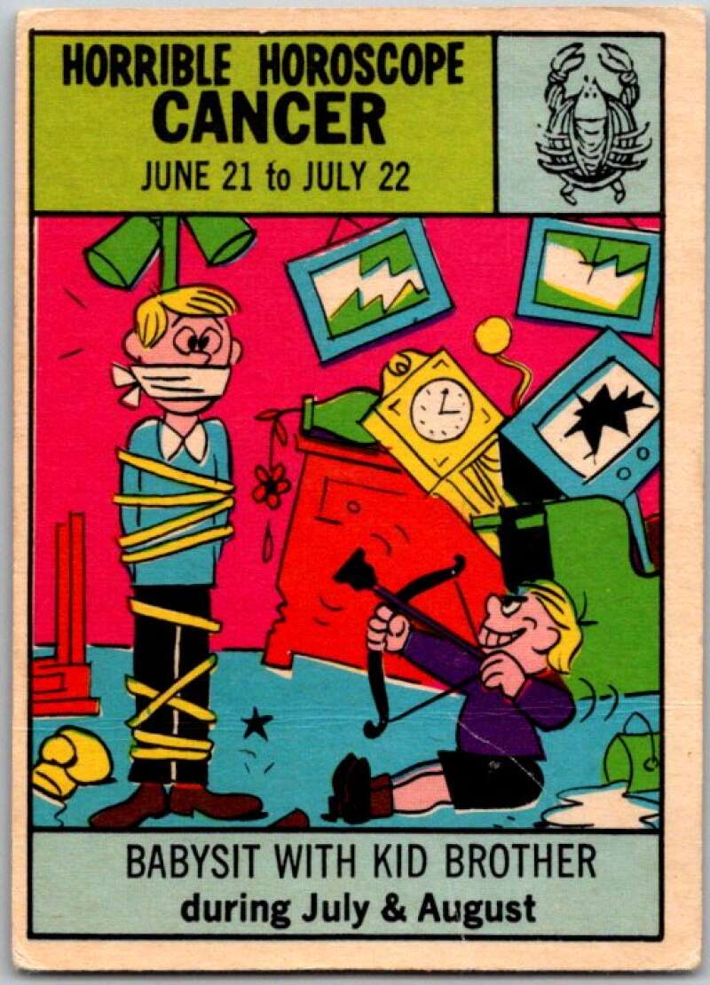 1972 Horrible Horoscopes #16 Cancer, Babysit with Kid Brother V44233
