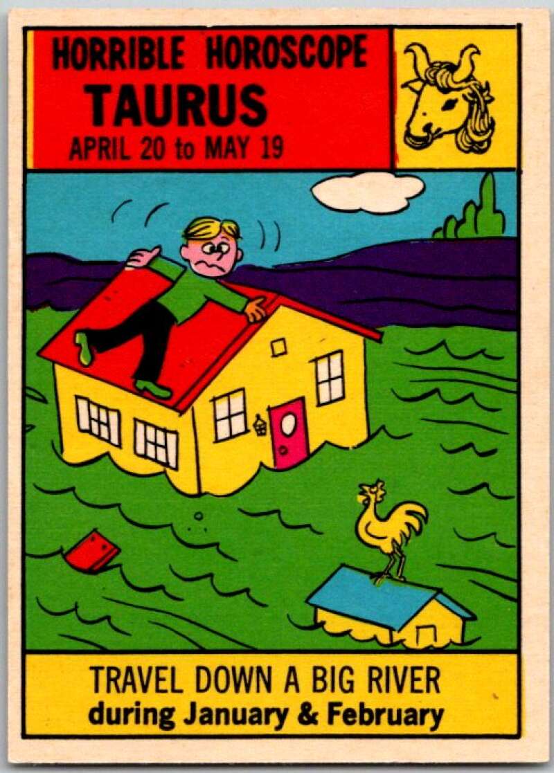 1972 Horrible Horoscopes #61 Taurus, Travel Down a Big River V44247