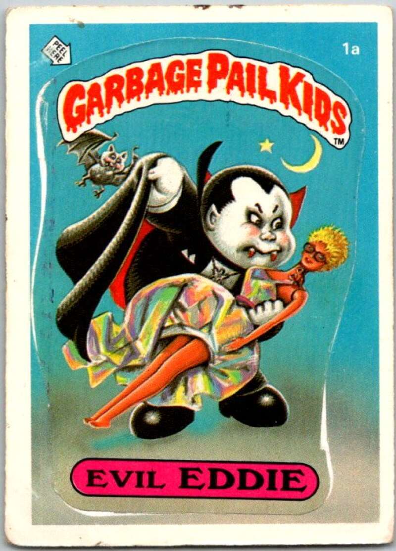 1985 Topps Garbage Pail Kids Series 1 #1b Evil Eddie   V44260