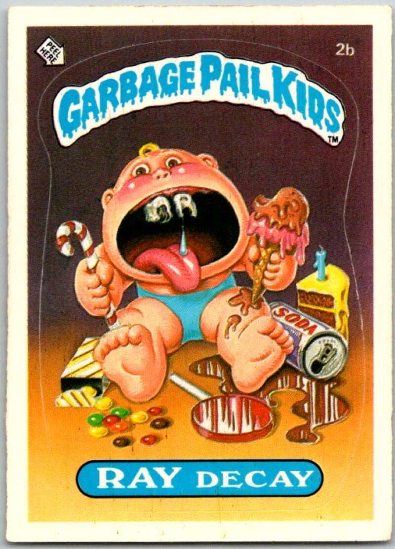 1985 Topps Garbage Pail Kids Series 1 #2b Ray Decay V44268