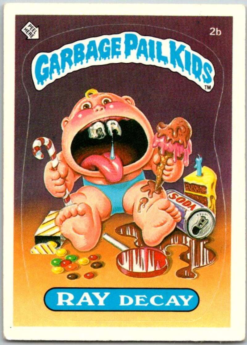 1985 Topps Garbage Pail Kids Series 1 #2b Ray Decay V44269